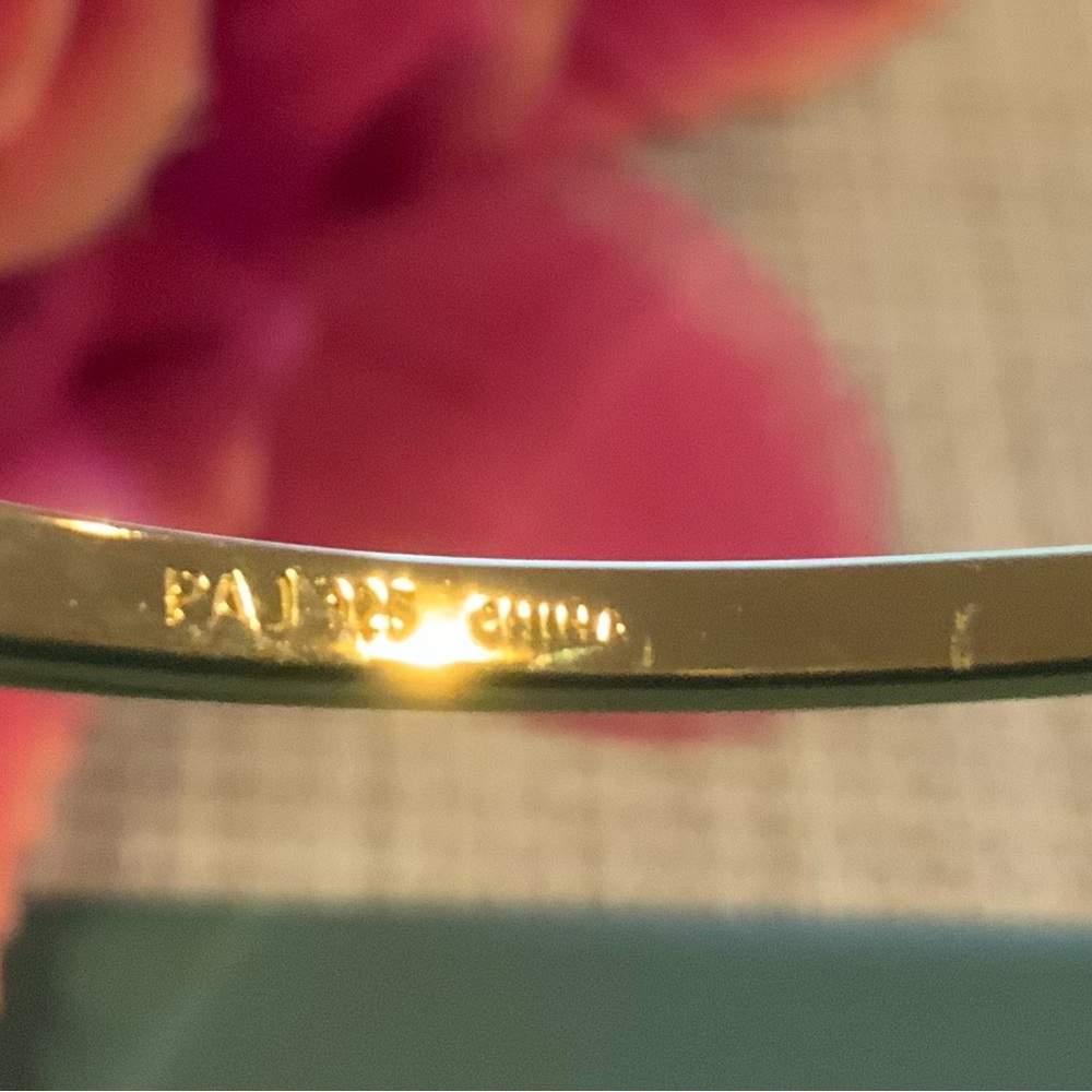 ♥️BRAND NEW ♥️18k gold over silver bracelet with diamonds. exquisite and elegant - Picture 7 of 9